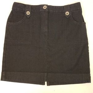 Ann Taylor LOFT Dark Wash Denim Skirt 6 Petite